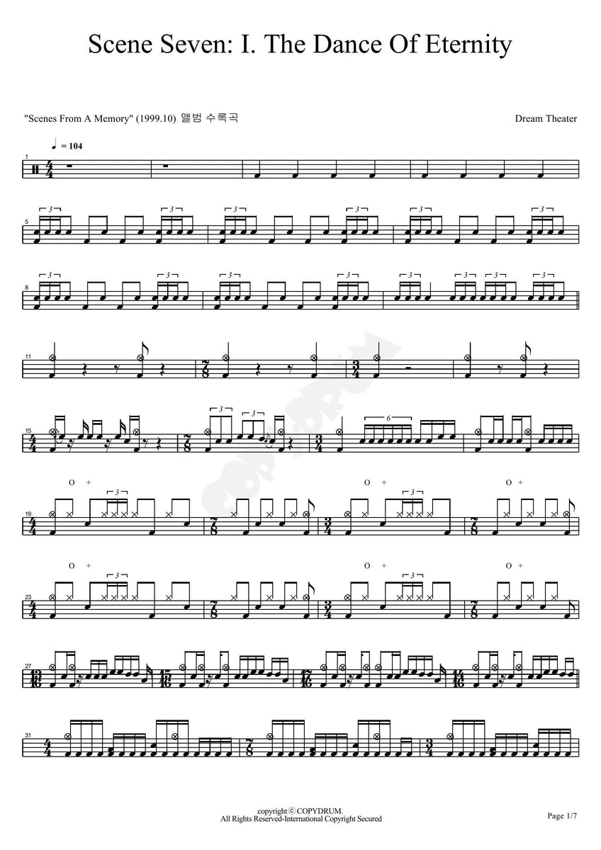 dance of eternity tab 6 string
