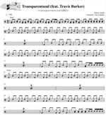 Transparentsoul (feat. Travis Barker) Willow Smith Full Drum Transcription / Drum Sheet Music DrumSetSheetMusic.com