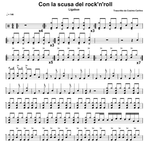 Con la Scusa del Rock'n'Roll Ligabue Full Drum Transcription / Drum Sheet Music Cosimo Carlino