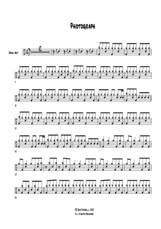 Photograph - Def Leppard - Drum Sheet Music - AriaMus.com ...