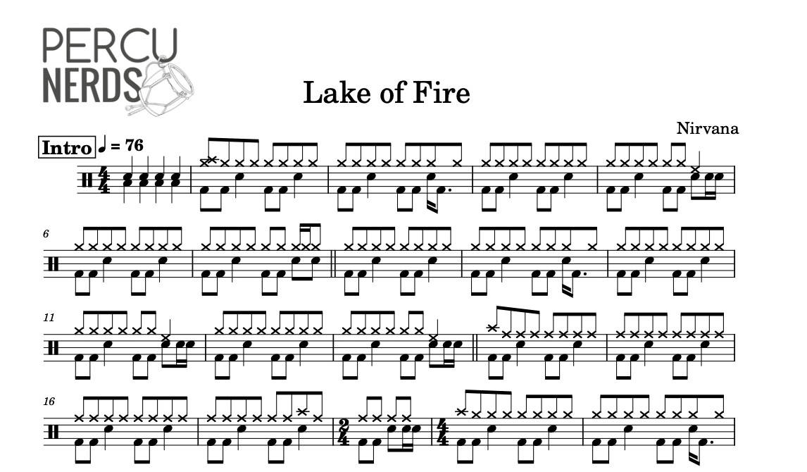 Cifra de Nirvana - Lake of Fire PDF