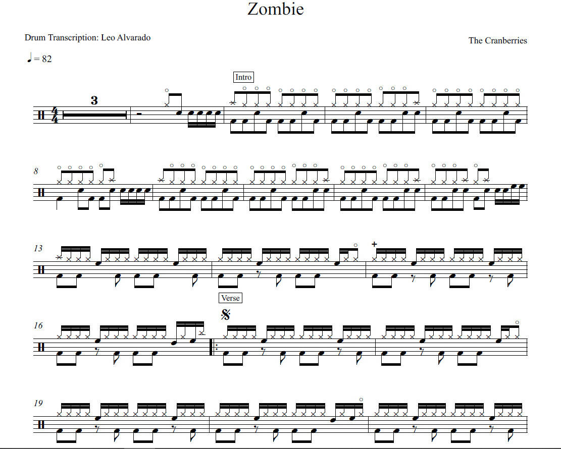 How to play ZOMBIE - The Cranberries Piano Tutorial Chords