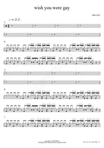 Wish You Were Gay Billie Eilish Full Drum Transcription / Drum Sheet Music COPYDRUM