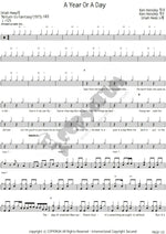 A Year or a Day Uriah Heep Full Drum Transcription / Drum Sheet Music COPYDRUM