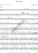 Hosanna (Praise Is Rising) Paul Baloche Full Drum Transcription / Drum Sheet Music COPYDRUM