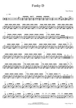 Funky D Bob Franceschini, Victor Wooten, Dennis Chambers Full Drum Transcription / Drum Sheet Music COPYDRUM