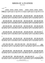 BIRDS OF A FEATHER Billie Eilish Full Drum Transcription / Drum Sheet Music COPYDRUM