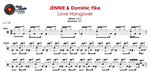 Love Hangover Jennie & Dominic Fike Full Drum Transcription / Drum Sheet Music Chef Cook