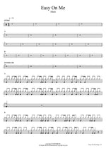 Easy On Me Adele Full Drum Transcription / Drum Sheet Music COPYDRUM