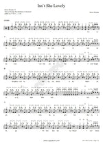 Isn't She Lovely Stevie Wonder Full Drum Transcription / Drum Sheet Music COPYDRUM