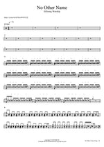 No Other Name Hillsong Worship Full Drum Transcription / Drum Sheet Music COPYDRUM
