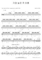 The Highest Name of the Lord (가장 높은 주 이름) Geumran Live Worship (금란라이브워십) Full Drum Transcription / Drum Sheet Music COPYDRUM
