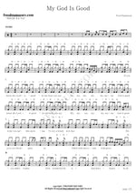 My God Is Good Live Fred Hammond Full Drum Transcription / Drum Sheet Music COPYDRUM