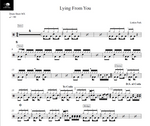 Lying from You Linkin Park Full Drum Transcription / Drum Sheet Music Drum Sheet MX