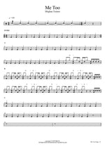 Me Too Meghan Trainor Full Drum Transcription / Drum Sheet Music COPYDRUM