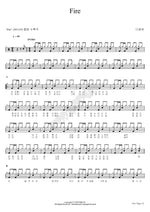 Fire (Fire) December (디셈버) Full Drum Transcription / Drum Sheet Music COPYDRUM