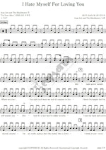 I Hate Myself for Loving You Joan Jett & The Blackhearts Full Drum Transcription / Drum Sheet Music COPYDRUM