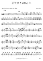 Worthy, Oh Worthy Lord (존귀 오 존귀하신 주) Bridge Impact (브리지 임팩트) Full Drum Transcription / Drum Sheet Music COPYDRUM