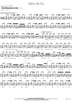 Alive in Us (Live) Hillsong Worship Full Drum Transcription / Drum Sheet Music COPYDRUM
