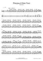 Platypus (I Hate You) Green Day Full Drum Transcription / Drum Sheet Music COPYDRUM