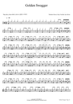 Golden Swagger Dominic Glover, Gary Crockett, and Jay Glover Full Drum Transcription / Drum Sheet Music COPYDRUM