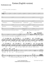 Eonian (イオニアン) Elisa (エリサ) Full Drum Transcription / Drum Sheet Music COPYDRUM