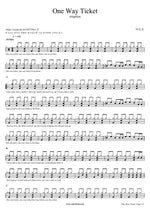 One Way Ticket (One Way Ticket) Park Mi Ra (박미라) Full Drum Transcription / Drum Sheet Music COPYDRUM