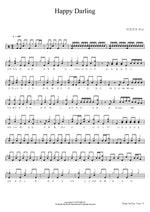 Happy Darling (Happy Darling) Mochizuki Anna (모치즈키 안나) Full Drum Transcription / Drum Sheet Music COPYDRUM