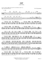 HIP (Drum Cover) (HIP (드럼 커버)) Mamamoo (마마무) Full Drum Transcription / Drum Sheet Music COPYDRUM