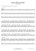 Know Me Too Well New Hope Club Full Drum Transcription / Drum Sheet Music COPYDRUM