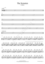 The Scientist Coldplay Full Drum Transcription / Drum Sheet Music COPYDRUM