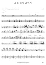 I Will Fly Like a Bird (새가 되어 날으리) Song Gol Mae (송골매) Full Drum Transcription / Drum Sheet Music COPYDRUM