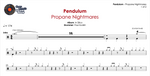 Propane Nightmares Pendulum Full Drum Transcription / Drum Sheet Music Chef Cook