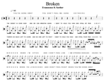Broken (feat. Amy Lee) Seether Full Drum Transcription / Drum Sheet Music Cyril Mayer
