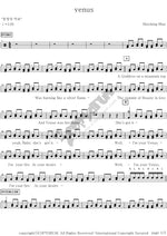 venus Shocking blue Full Drum Transcription / Drum Sheet Music COPYDRUM