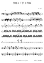 Blooming in the Color of Love (사랑색으로 피어나) HoneyWorks Full Drum Transcription / Drum Sheet Music COPYDRUM