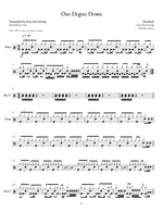 One Degree Down Threshold Full Drum Transcription / Drum Sheet Music Jaslow Drum Sheets