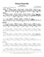 Please Please Me The Beatles Full Drum Transcription / Drum Sheet Music Vince’s Scores