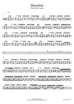 Shoreline Taking Back August Full Drum Transcription / Drum Sheet Music COPYDRUM