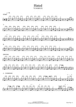 Hated YUNGBLUD Full Drum Transcription / Drum Sheet Music COPYDRUM