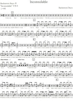 Inconsolable Backstreet Boys Full Drum Transcription / Drum Sheet Music COPYDRUM
