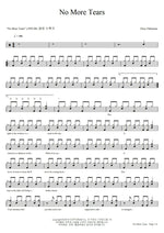 No More Tears Ozzy Osbourne Full Drum Transcription / Drum Sheet Music COPYDRUM