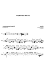 Just for the Record Marillion Full Drum Transcription / Drum Sheet Music Jaslow Drum Sheets