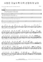 Love Becomes Clearer Over Time (사랑은 지날수록 더욱 선명하게 남아) Jeon Sang Geun (전상근) Full Drum Transcription / Drum Sheet Music COPYDRUM