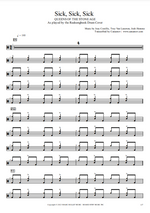 Sick, Sick, Sick Queens of the Stone Age Full Drum Transcription / Drum Sheet Music Realsongbook