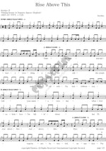 Rise Above This Seether Full Drum Transcription / Drum Sheet Music COPYDRUM