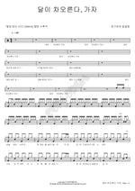 The Moon is Rising, Let’s Go (달이 차오른다 가자) Jang Kiha (장기하) Full Drum Transcription / Drum Sheet Music COPYDRUM