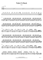Takin' It Back Toto Full Drum Transcription / Drum Sheet Music COPYDRUM