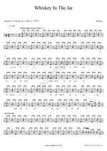 Whiskey in the Jar Metallica Full Drum Transcription / Drum Sheet Music COPYDRUM