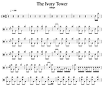 The Ivory Tower Adept Full Drum Transcription / Drum Sheet Music Cyril Mayer
